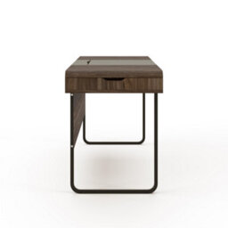 Alphason Dorel Home Dorset Desk In Walnut Look / Dark Grey - thumbnail 2