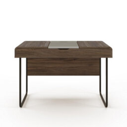 Alphason Dorel Home Dorset Desk In Walnut Look / Dark Grey