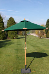Garden Market Place The Garden Marketplace 2M Premium Hardwood Garden Parasol Umbrella Dark Green - thumbnail 4