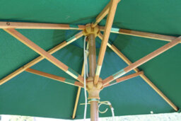 Garden Market Place The Garden Marketplace 2M Premium Hardwood Garden Parasol Umbrella Dark Green - thumbnail 5