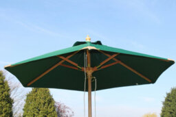 Garden Market Place The Garden Marketplace 2M Premium Hardwood Garden Parasol Umbrella Dark Green - thumbnail 3