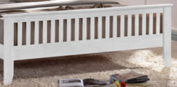 Save On Goods UK 3Ft Single White Shaker Wood Wooden Bed Frame Bedstead High Foot End - thumbnail 3