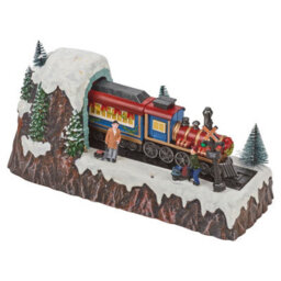 Urbn-Living Urbnliving 30Cm Width Multicolour Leds Winter Scene Christmas Animated Musical Moving Train For Kids Gift - thumbnail 5