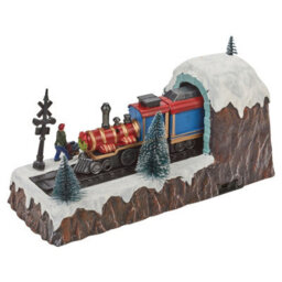 Urbn-Living Urbnliving 30Cm Width Multicolour Leds Winter Scene Christmas Animated Musical Moving Train For Kids Gift - thumbnail 7