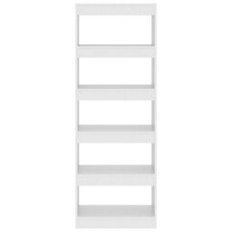 Berkfield Book Cabinet/room Divider White 60X30X166 Cm Engineered Wood - thumbnail 5