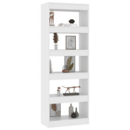 Berkfield Book Cabinet/room Divider White 60X30X166 Cm Engineered Wood - thumbnail 4