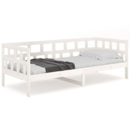 Vidaxl Day Bed Without Mattress White Solid Wood Pine 90X200 Cm - thumbnail 5