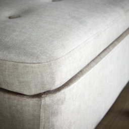 Home Source Carson Buttoned Storage Ottoman Grey - thumbnail 7