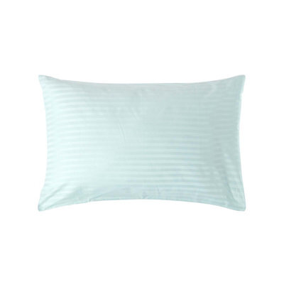 Homescapes Blue Egyptian Cotton Satin Stripe Housewife Pillowcase 330 Tc - image 1