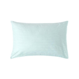 Homescapes Blue Egyptian Cotton Satin Stripe Housewife Pillowcase 330 Tc