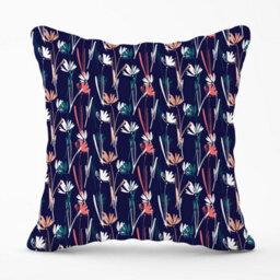 Warren Reed Designer Hand Drawn Wild Flowers Outdoor Cushion 45Cm X 45Cm - thumbnail 1