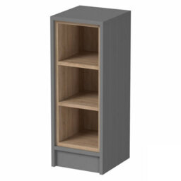 Affine Traditional Double Vanity Basin Unit & Shelving Bathroom Furniture Grey - thumbnail 7