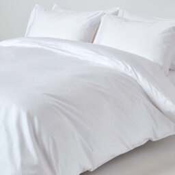 Homescapes White Egyptian Cotton Duvet Cover With Pillowcases 1000 Tc, Super King - thumbnail 2