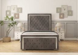 Comfort Beds Sofia Gold Slate Naples Bed Frame - thumbnail 2