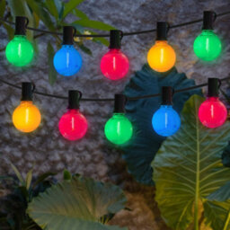 The Christmas Workshop Multicoloured Globe String Lights - thumbnail 1