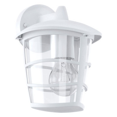 Stylish Ip44 Outdoor Wall Light In White And Glass For Modern Porches - image 1