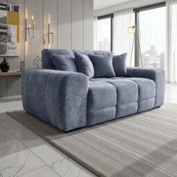 Furnishings For Less UK Jenson Grey Plush Velvet 3 + 2 Seater Sofa Set With Deep Seats - thumbnail 4