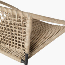 Pacific Lifestyle Dakota Natural Wheat Outdoor 4 Seater Dining Set - thumbnail 6