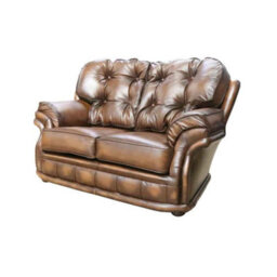 Chesterfield Handmade 2 Seater Settee Sofa Antique Tan Leather In Knightsbridge Style - thumbnail 3