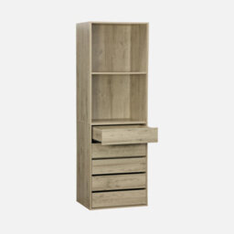 Alice's Garden Sweeek - Modular Open Wardrobe Drawer And Shelf Unit Modulo Natural 60X45X180 Cm - thumbnail 3