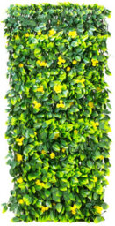 Primrose Extendable Artificial Flower Outdoor Screening Trellis (Yellow) 1M X 2M - thumbnail 4