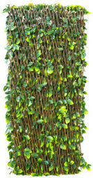 Primrose Extendable Artificial Flower Outdoor Screening Trellis (Yellow) 1M X 2M - thumbnail 5