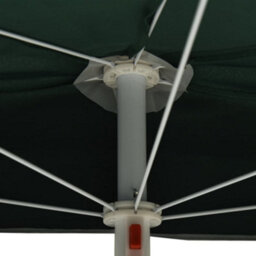 Vidaxl Garden Half Parasol With Pole 180X90 Cm Green - thumbnail 9