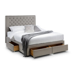 Oakham Lunar 4 Drawer Bed - Grey Linen -  Superking (180Cm) (150Cm) - thumbnail 2
