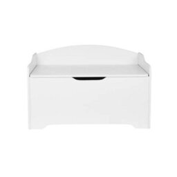 Urbn-Living Urbnliving 76Cm Width Ottoman White Wooden Storage Chest Bench Stool Seat Trunk Toy Box - thumbnail 6