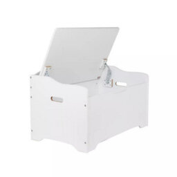 Urbn-Living Urbnliving 76Cm Width Ottoman White Wooden Storage Chest Bench Stool Seat Trunk Toy Box - thumbnail 5