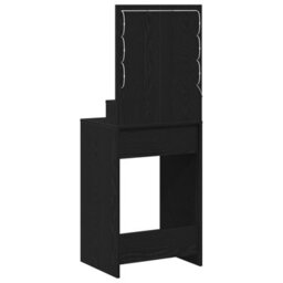 Walplus Black Oak Dressing Table With Led Lights - 50X41X135 Cm - thumbnail 6