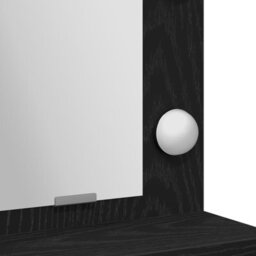 Walplus Black Oak Dressing Table With Led Lights - 50X41X135 Cm - thumbnail 8