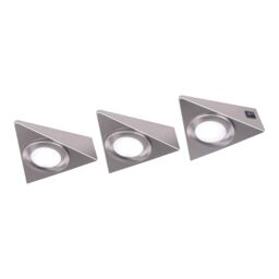 GoodHome Chardin White Silver Effect Mains-Powered Led Neutral White Under Cabinet Light Ip20 (L)120mm (W)118mm - thumbnail 2
