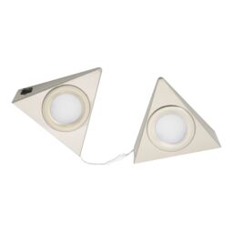GoodHome Chardin White Silver Effect Mains-Powered Led Neutral White Under Cabinet Light Ip20 (L)120mm (W)118mm - thumbnail 4