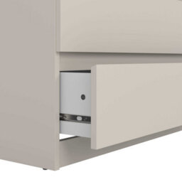 Wyld Haus Budapest 5-Drawer Chest Cream Cashmere Finish With Natural Oak-Effect Top - thumbnail 7