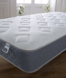 Starlight Beds Essentials Hybrid Spring And Memory Foam Mattress. Grey Border & Jump N Tac Design. King Size Mattress