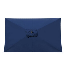 Sundaze 2X3M Coffee Rectangle Garden Parasol Unbrella Outdoor Patio Crank Tilt With Base - thumbnail 7
