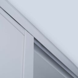 Spacepro Mirrored Pebble Framed Sliding Wardrobe Door (H)2220mm (W)762mm - thumbnail 5