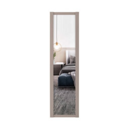 Spacepro Mirrored Pebble Framed Sliding Wardrobe Door (H)2220mm (W)762mm