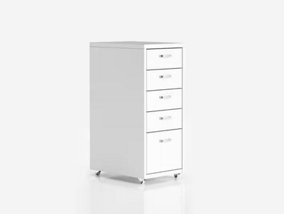 Flexispot Five Drawers Movable Under-Desk File Cabinet White - image 1