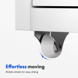 Flexispot Five Drawers Movable  Under-Desk File Cabinet White - thumbnail 4