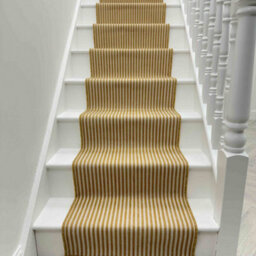 Pinstripe Stair Runner - Reversible, Durable & Hardwearing Carpet For Stairs & Staircases, Multiple Lengths - thumbnail 3