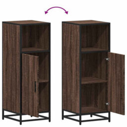 Berkfield Bathroom Cabinet Brown Oak 35X37.5X100 Cm Engineered Wood - thumbnail 9