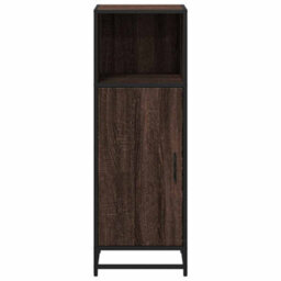 Berkfield Bathroom Cabinet Brown Oak 35X37.5X100 Cm Engineered Wood - thumbnail 5