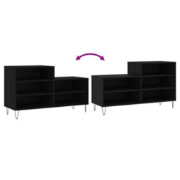 Walplus Shoe Cabinet Black 102X36X60 Cm Engineered Wood - thumbnail 7