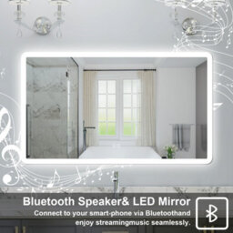 Probaty Bathrooms 1600X800mm Bathroom 3 Colors Dimmable Led Mirror With Bluetooth And Memory Function,anti-Fog Wall Mounted Vanity Backlit Mirror - thumbnail 2