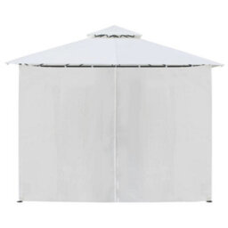 Walplus Gazebo With Curtains 600X298X270 Cm White 180G/ma - thumbnail 5