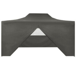 Berkfield Professional Folding Party Tent With 4 Sidewalls 3X4 M Steel Anthracite - thumbnail 2