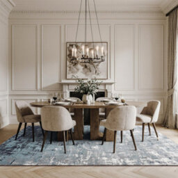 Homeart Eton Abstract Area Rug Super Soft & Durable Woven Carpet With Modern Artistic Design Blue 120X170 - thumbnail 4