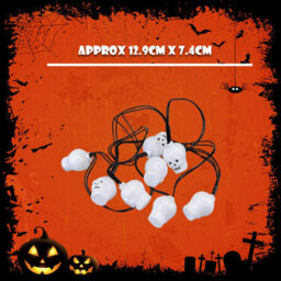 Halloween Skull Lights Led Set Of 8 Trick Or Treat Party Of - thumbnail 2